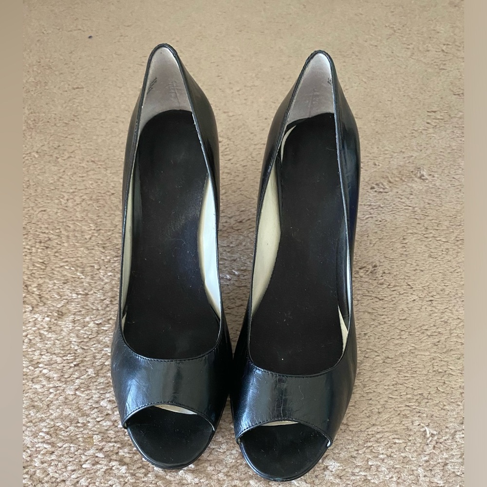 Black Peep Toe Enzo Angiolini Heels